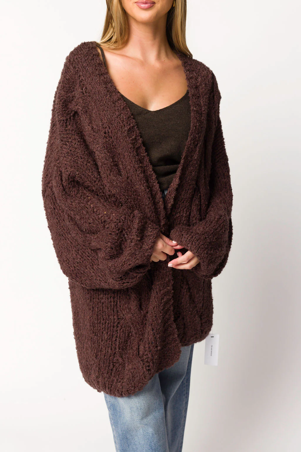 Aspen Cardigan in Espresso - Directfux