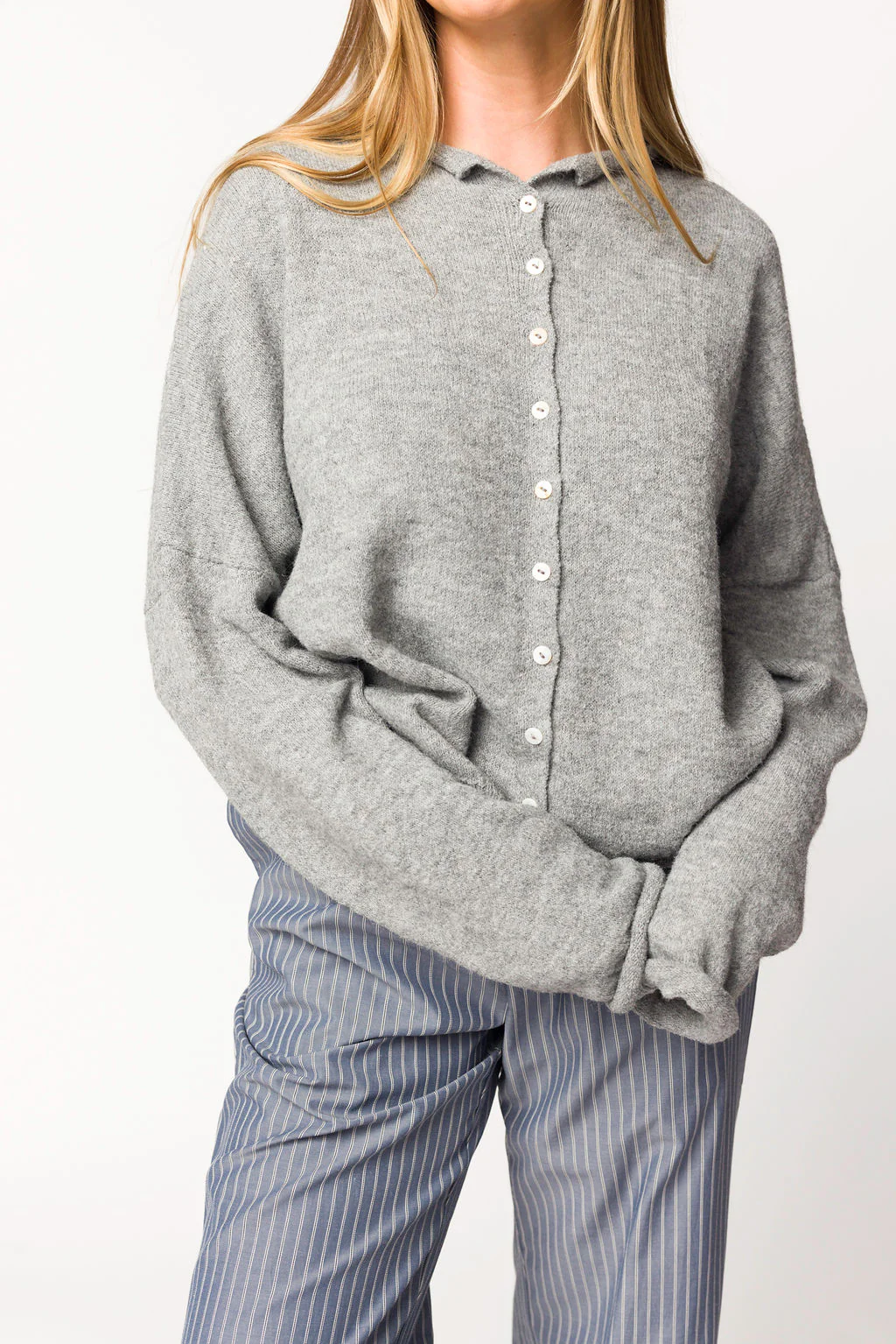 Piper Cardigan in Heather Grey - Directfux