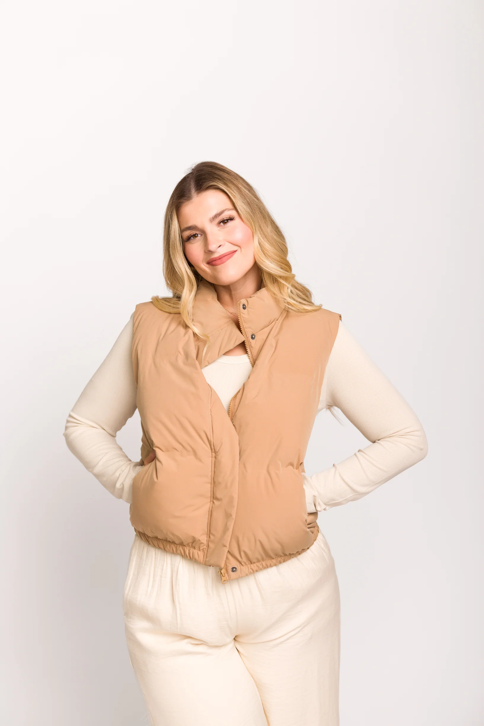 Aspen Vest in Tannin - Directfux