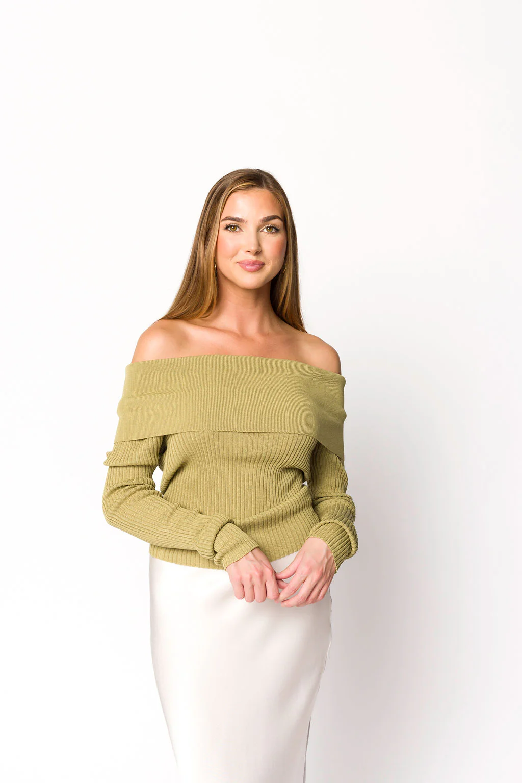 First Glance Top in Olive - Directfux