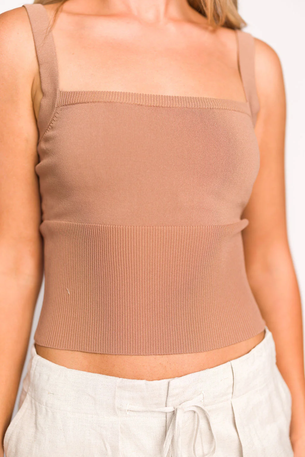 Willa Tank Top in Latte - Directfux