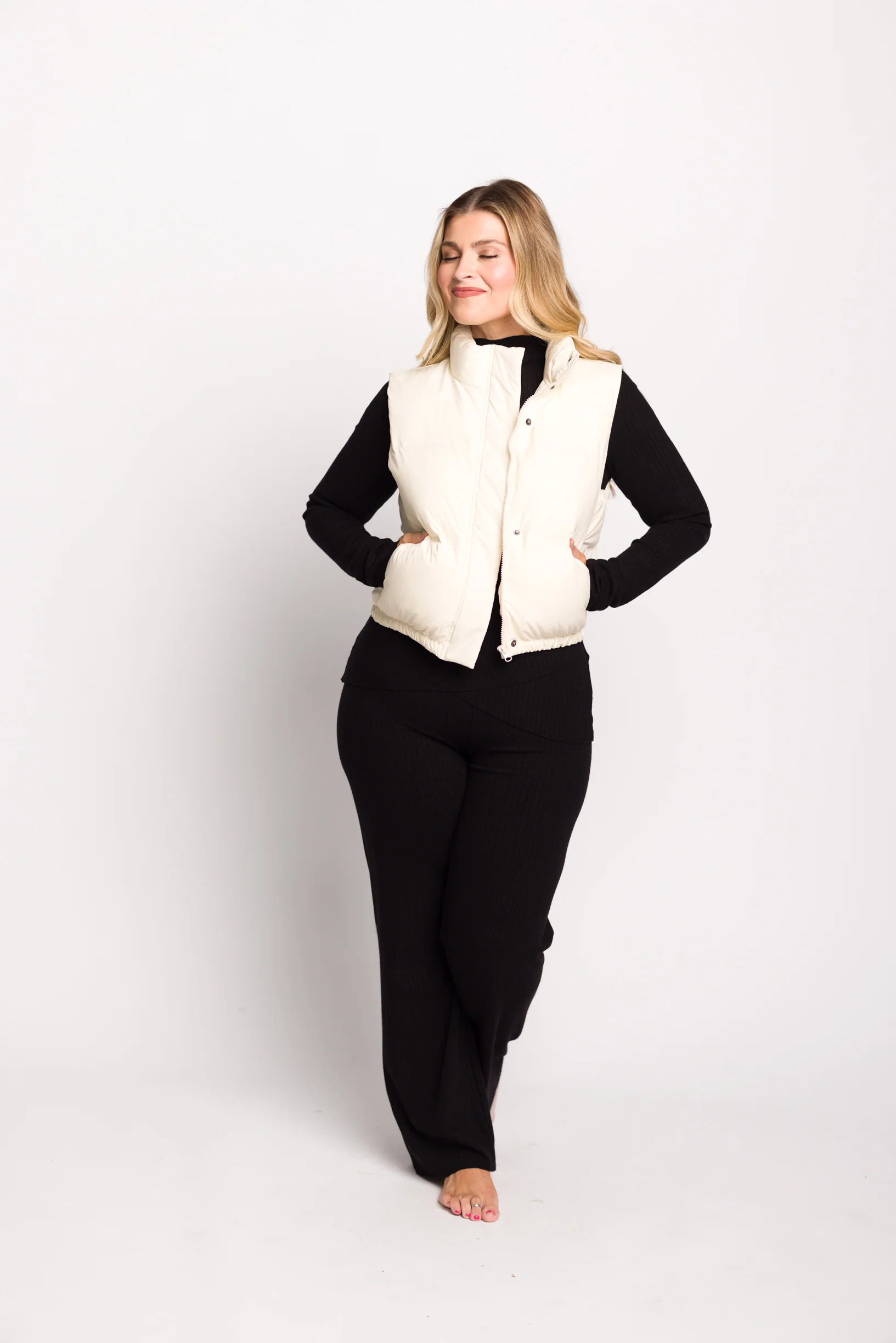 Aspen Vest in Cappuccino Foam - Directfux