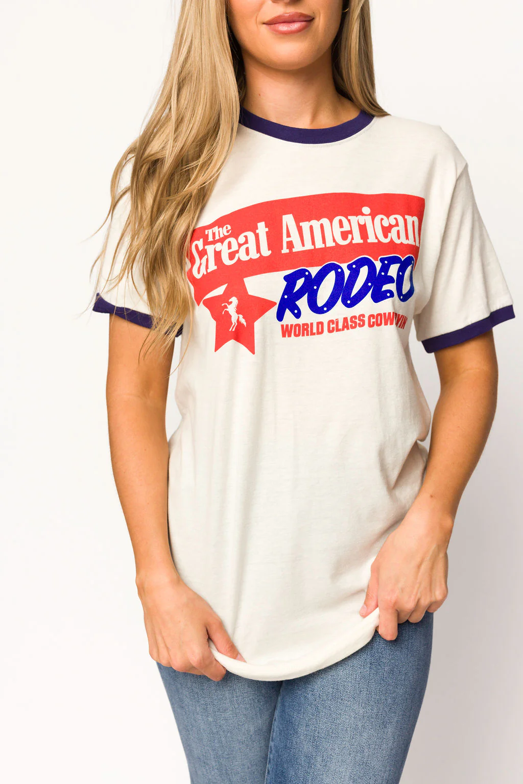 Great American Rodeo Ringer T-Shirt - Directfux